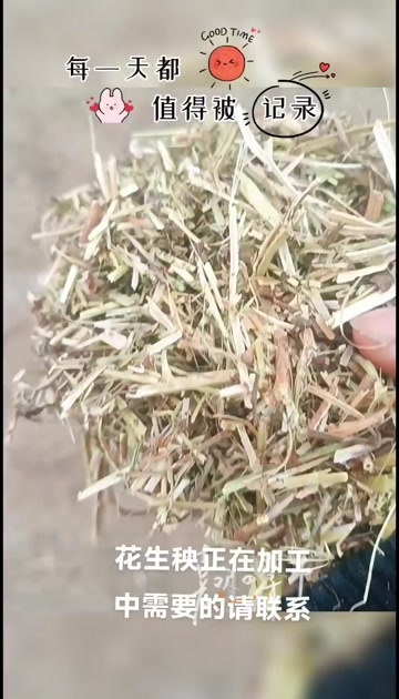 年已过完开始加工花生秧了和小麦秸秆有需要的老板请联系