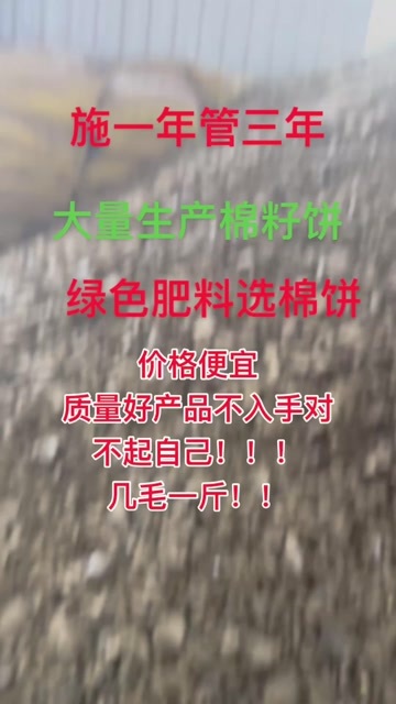 郓城县棉籽饼