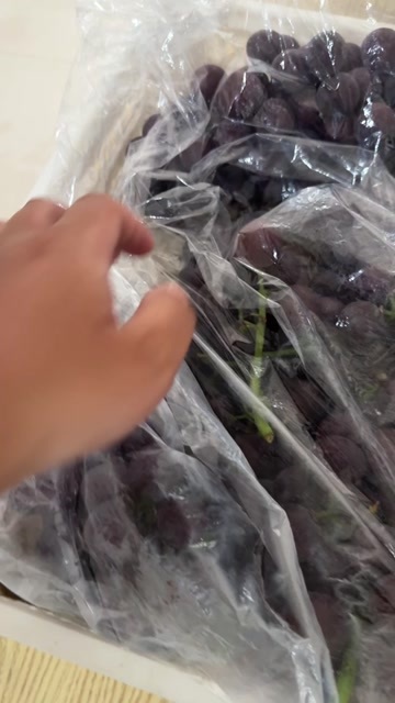 藤稔葡萄，每个一斤多左右，颗颗饱满，个头匀称