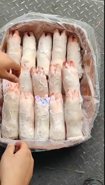 沂南县肥猪国产的纯干带筋一级蹄一件18/20个的27500