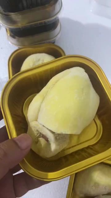 佛山泰国金枕榴莲肉高端小包装收到可以直接烤着吃方便携带外出