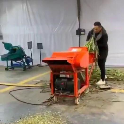 铡草机牛羊切草机 家用多功能卧式养殖铡草揉丝机铡草揉丝一体机